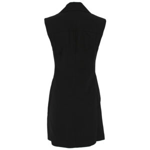 236W1302_999-01 Κοντό Μαύρο Φόρεμα Με Λοξό Φερμουάρ karl lagerfeld