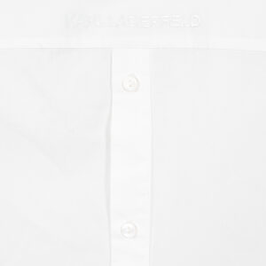 236W1602_100-02 Άσπρο Πουκάμισο Με Κουμπιά Πίσω KARL LAGERFELD