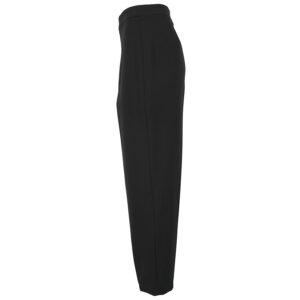 077.20.01.056_BLK-02 Μαύρο Παντελόνι Με Τσακίσεις forel