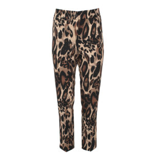 077.20.01.075_BRW-00 Στενό Παντελόνι Animal Print forel
