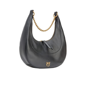101526A0QO_Z99Q-02 Brioche Hobo Classic Μαύρη Τσάντα pinko