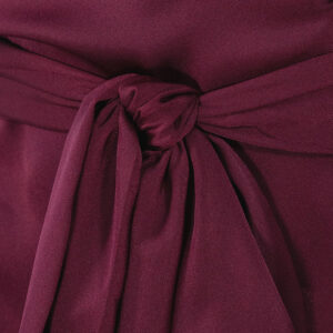 2312007_RED-02 Antikleia Μπορντώ Σατέν Κρουαζέ Πουκάμισο GOLD GLOW