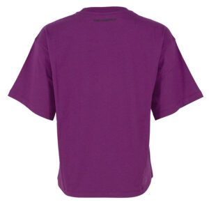 236W1714_470-01 Μωβ T-Shirt Με Logo Στρας KARL LAGERFELD