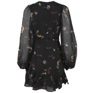272544_BLK-01 Nikaii Κοντό Μαύρο Φλοράλ Φόρεμα TED BAKER