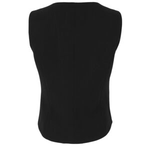803523_BLK-01 Μαύρο Κρεπ Γιλέκο PIROUETTE