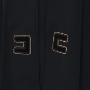 CA00736E2_110-02 Μαύρη Μπλούζα Με V Και Logo ELISABETTA FRANCHI