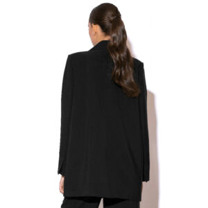 2317005_BLK-mdl3 Sienna Μαύρο Σακάκι Oversize GOLD GLOW