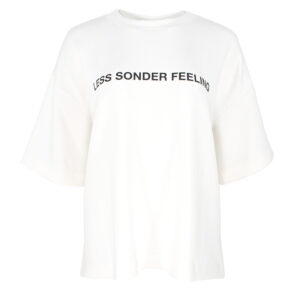 2384007_WHT-00 LSF Tee Άσπρο Oversize T-Shirt LESS SONDER FEELING