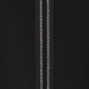 804523_BLK-02 Φαρδιά Μαύρη Μπλούζα Με Τρέσσα PIROUETTE