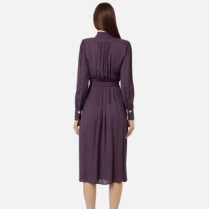 AB41936E2_A98-mdl3 Μωβ Φόρεμα Με Απλίκες elisabetta franchi