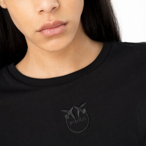 100355A1NW_Z99-mdl2 Bussolotto Μαύρο T-Shirt pinko