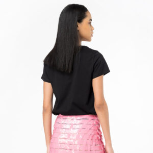 100355A1NW_Z99-mdl3 Bussolotto Μαύρο T-Shirt pinko