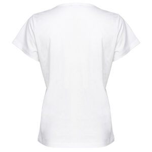 100372A1R7_Z15-01 Turbato Άσπρο T-Shirt Με V pinko