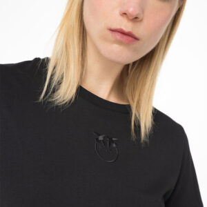 100373A1N8_Z99-mdl2 Basico Μαύρο T-Shirt pinko