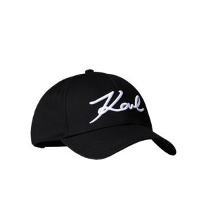 205W3405_999-00 K/Signature Μαύρο Καπέλο KARL LAGERFELD