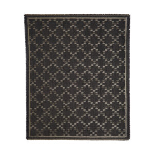240W3305_999-01 K/Monogram Μαύρο Λούρεξ Ζακάρ Φουλάρι KARL LAGERFELD