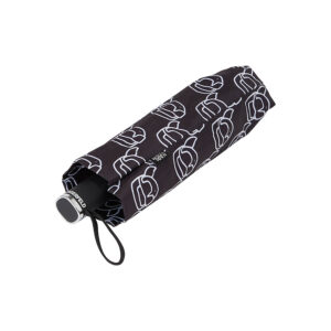 240W3898_104-01 K/Ikonik 2.0 Transparent Μαύρη Διάφανη Ομπρέλα KARL LAGERFELD