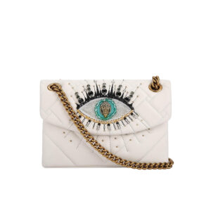 2886741109-00 Mini Kensington Eye Άσπρη Τσάντα KURT GEIGER