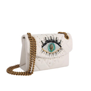 2886741109-02 Mini Kensington Eye Άσπρη Τσάντα KURT GEIGER