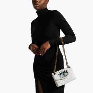2886741109-mdl1 Mini Kensington Eye Άσπρη Τσάντα KURT GEIGER