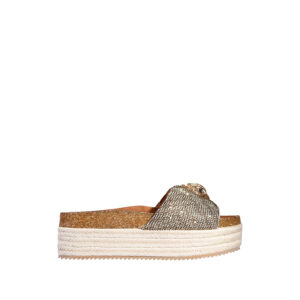 9789440609-00 Kensington Flatform Μπεζ Παντόφλα KURT GEIGER
