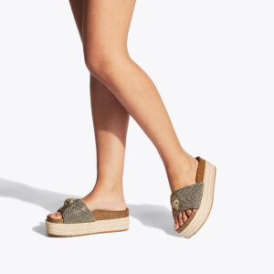 9789440609-mdl1 Kensington Flatform Μπεζ Παντόφλα KURT GEIGER