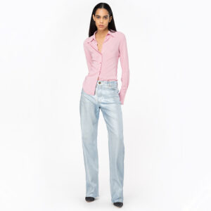 100612A1NI_N98-mdl1 Criminale Ροζ Εφαρμοστό Πουκάμισο pinko