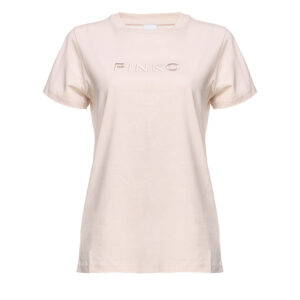 101752A1NW_C32-00 Start Μπεζ T-Shirt Με Logo pinko