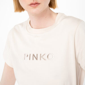 101752A1NW_C32-mdl2 Start Μπεζ T-Shirt Με Logo pinko
