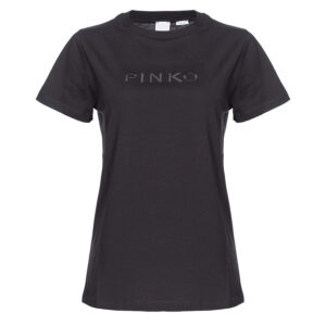101752A1NW_Z99-00 Start Μαύρο T-Shirt Με Logo pinko