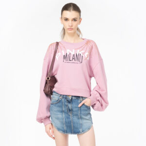102827A1LU_N98-mdl1 Ceresole Ροζ Μπλούζα Με Πόλη pinko