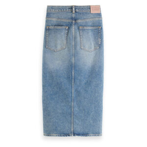 176370_1848-01 maison scotch and soda Midi Τζιν Φούστα Με Σκίσιμο