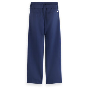 176391_7007-01 Μπλε Φαρδύ Παντελόνι Με Ζώνη maison scotch and soda
