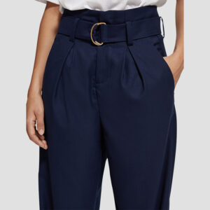 176391_7007-mdl2 Μπλε Φαρδύ Παντελόνι Με Ζώνη maison scotch and soda