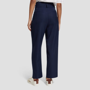 176391_7007-mdl3 Μπλε Φαρδύ Παντελόνι Με Ζώνη maison scotch and soda