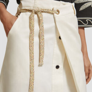 177338_6643-mdl2 Άσπρη Midi Κουαζέ Φούστα maison scotch and soda