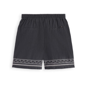 177384_0005-01 maison scotch and soda Γκρι Σορτς Με Κεντητό Σχέδιο