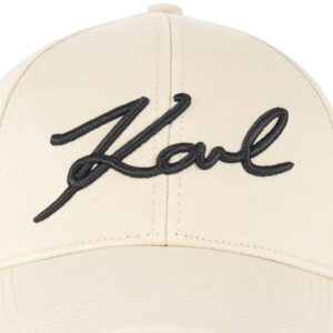 205W3405_160-02 K/Signature Μπεζ Καπέλο KARL LAGERFELD