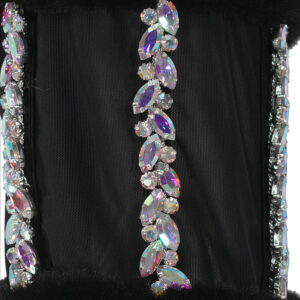 2339011_BLK-02 Zircon Μαύρο Γούνινο Μπολερό Με Στρας C-THROU