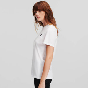 240W1722_100-mdl2 K/Ikonik 2.0 Glitter Άσπρο T-Shirt KARL LAGERFELD