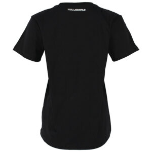 240W1722_999-01 K/Ikonik 2.0 Glitter Μαύρο T-Shirt KARL LAGERFELD