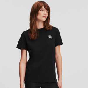 240W1722_999-mdl1 K/Ikonik 2.0 Glitter Μαύρο T-Shirt KARL LAGERFELD