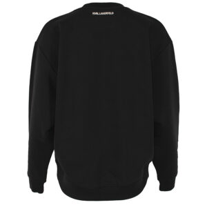240W1803_999-01 Μαύρη Μπλούζα Φούτερ Με Αλυσίδες KARL LAGERFELD