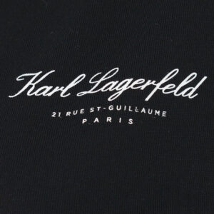 240W2170_999-02 Hotel Karl Μαύρο T-Shirt Με V KARL LAGERFELD