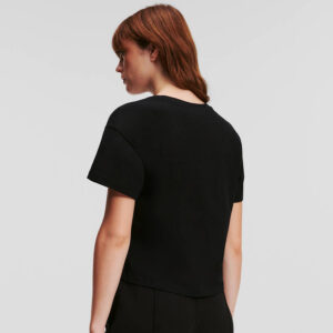 240W2170_999-mdl3 Hotel Karl Μαύρο T-Shirt Με V KARL LAGERFELD