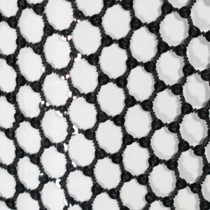 240W2207_999-02 KARL LAGERFELD K/Beachwear Μαύρο Διχτυωτό Φόρεμα Με Παγιέτες