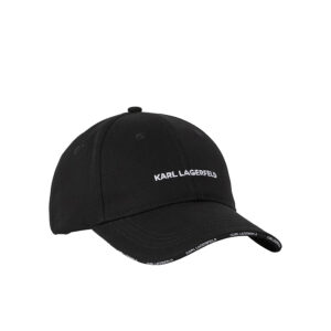 240W3408_999-00 K/Essential Logo Cap Μαύρο Καπέλο karl lagerfeld