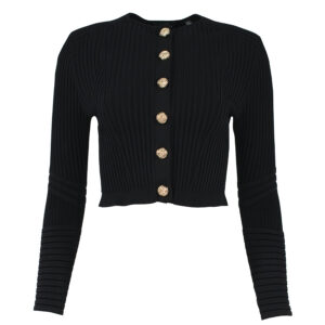 272826_BLK-00 Janisaa Μαύρη Πλεκτή Ζακέτα TED BAKER