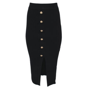 273365_BLK-00 Betylou Μαύρη Midi Φούστα Με Κουμπιά TED BAKER