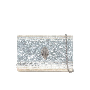 8764063979-00 Party Eagle Clutch Drench Ασημί Τσαντάκι KURT GEIGER
